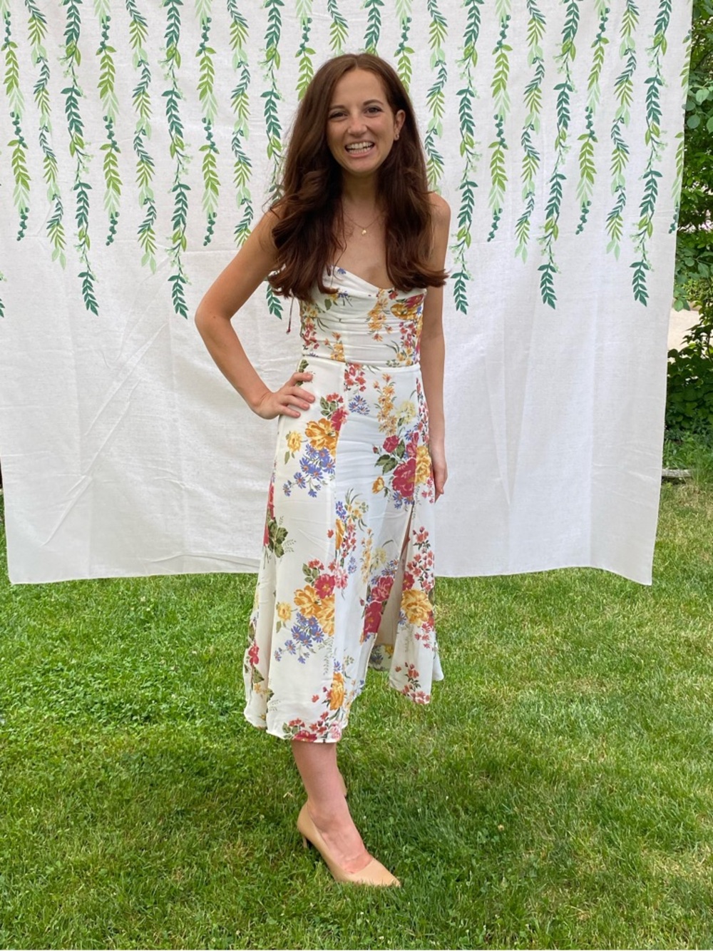 Reformation Juliette high Slot sundress
